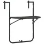 Mesa balcón colgante plástico aspecto ratán marrón 60x64x83,5cm de vidaXL, Mesas de jardín - Ref: Foro24-47895, Precio: 50,30...