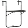 Mesa balcón colgante plástico aspecto ratán marrón 60x64x83,5cm de vidaXL, Mesas de jardín - Ref: Foro24-47895, Precio: 48,45...