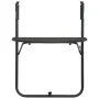 Mesa balcón colgante plástico aspecto ratán marrón 60x64x83,5cm de vidaXL, Mesas de jardín - Ref: Foro24-47895, Precio: 50,30...