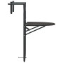 Mesa balcón colgante plástico aspecto ratán marrón 60x64x83,5cm de vidaXL, Mesas de jardín - Ref: Foro24-47895, Precio: 48,45...