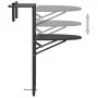 Mesa balcón colgante plástico aspecto ratán marrón 60x64x83,5cm de vidaXL, Mesas de jardín - Ref: Foro24-47895, Precio: 50,30...