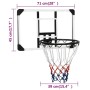 Transparentes Basketball-Rückbrett aus Polycarbonat, 71 x 45 x 2,5 cm von vidaXL, Basketball-Rückbretter - Ref: Foro24-93670,...