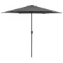 Anthrazitgrauer Gartenschirm mit Aluminiumstange, 270 x 246 cm von vidaXL, Sonnenschirme - Ref: Foro24-47346, Preis: 51,39 €,...