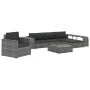 8-piece garden furniture set and gray synthetic rattan cushions by vidaXL, Garden sets - Ref: Foro24-46824, Price: 637,79 €, ...