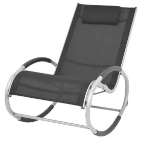 Black Textilene Garden Rocking Chair by vidaXL, Garden chairs - Ref: Foro24-47781, Price: 125,60 €, Discount: %