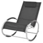 Schwarzer Textilene-Gartenschaukelstuhl von vidaXL, Gartenstühle - Ref: Foro24-47781, Preis: 125,60 €, Rabatt: %