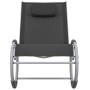 Black Textilene Garden Rocking Chair by vidaXL, Garden chairs - Ref: Foro24-47781, Price: 128,25 €, Discount: %