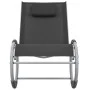 Schwarzer Textilene-Gartenschaukelstuhl von vidaXL, Gartenstühle - Ref: Foro24-47781, Preis: 125,60 €, Rabatt: %