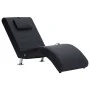 Diván de masaje con almohada de cuero sintético negro by vidaXL, Daybeds - Ref: Foro24-281284, Price: 222,26 €, Discount: %