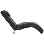 Diván de masaje con almohada de cuero sintético negro by vidaXL, Daybeds - Ref: Foro24-281284, Price: 222,26 €, Discount: %