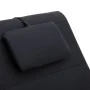 Diván de masaje con almohada de cuero sintético negro by vidaXL, Daybeds - Ref: Foro24-281284, Price: 222,26 €, Discount: %