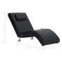 Diván de masaje con almohada de cuero sintético negro by vidaXL, Daybeds - Ref: Foro24-281284, Price: 222,26 €, Discount: %