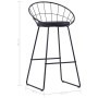 Küchenbarhocker 2 Einheiten aus schwarzem Kunstleder von vidaXL, Küchenhocker - Ref: Foro24-247276, Preis: 137,29 €, Rabatt: %