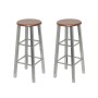 Taburetes de cocina 2 unidades de acero con asiento MDF de vidaXL, Taburetes de cocina - Ref: Foro24-60562, Precio: 75,31 €, ...