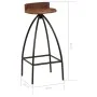 Taburetes de cocina 2 unidades madera maciza reciclada de vidaXL, Taburetes de cocina - Ref: Foro24-245264, Precio: 102,79 €,...