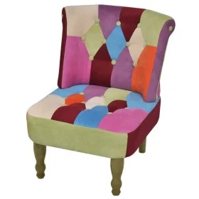 French-style armchair with a patchwork fabric design by vidaXL, Armchairs - Ref: Foro24-240809, Price: 124,01 €, Discount: %