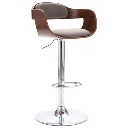 Küchenhocker aus Sperrholz und taupegrauem Stoff von vidaXL, Küchenhocker - Ref: Foro24-287408, Preis: 152,68 €, Rabatt: %