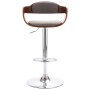 Küchenhocker aus Sperrholz und taupegrauem Stoff von vidaXL, Küchenhocker - Ref: Foro24-287408, Preis: 152,68 €, Rabatt: %