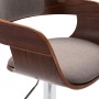 Küchenhocker aus Sperrholz und taupegrauem Stoff von vidaXL, Küchenhocker - Ref: Foro24-287408, Preis: 152,68 €, Rabatt: %