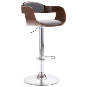 Küchenhocker aus Sperrholz und grauem Stoff von vidaXL, Küchenhocker - Ref: Foro24-287407, Preis: 146,99 €, Rabatt: %