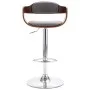 Küchenhocker aus Sperrholz und grauem Stoff von vidaXL, Küchenhocker - Ref: Foro24-287407, Preis: 144,37 €, Rabatt: %