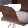 Küchenhocker aus Sperrholz und grauem Stoff von vidaXL, Küchenhocker - Ref: Foro24-287407, Preis: 144,37 €, Rabatt: %