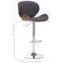 Küchenhocker aus grauem Stoff von vidaXL, Küchenhocker - Ref: Foro24-287413, Preis: 119,56 €, Rabatt: %