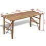 Folding bamboo garden bench 118 cm by vidaXL, garden benches - Ref: Foro24-41503, Price: 71,77 €, Discount: %