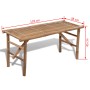 Klappbare Gartenbank Bambus 118 cm von vidaXL, Gartenbänke - Ref: Foro24-41503, Preis: 75,13 €, Rabatt: %