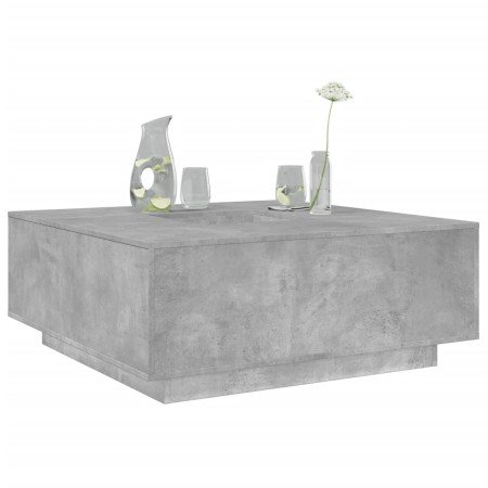 Mesa de centro madera ingeniería gris hormigón 100x100x40 cm en Mesas de centro | Comprar online en Foro24