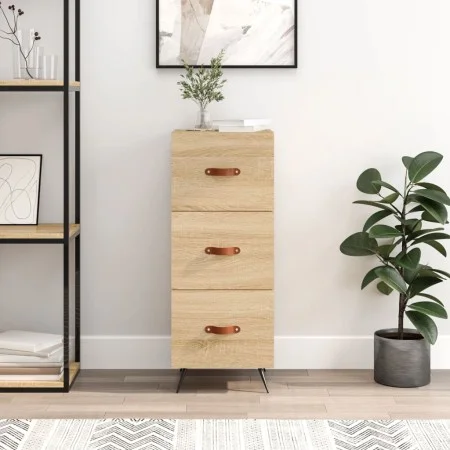 Sideboard aus Sonoma-Eichensperrholz, 34,5 x 34 x 90 cm von vidaXL, Sideboards - Ref: Foro24-828575, Preis: 67,76 €, Rabatt: %
