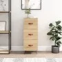Sideboard aus Sonoma-Eichensperrholz, 34,5 x 34 x 90 cm von vidaXL, Sideboards - Ref: Foro24-828575, Preis: 67,76 €, Rabatt: %