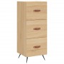 Sideboard aus Sonoma-Eichensperrholz, 34,5 x 34 x 90 cm von vidaXL, Sideboards - Ref: Foro24-828575, Preis: 68,61 €, Rabatt: %