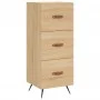 Sideboard aus Sonoma-Eichensperrholz, 34,5 x 34 x 90 cm von vidaXL, Sideboards - Ref: Foro24-828575, Preis: 67,76 €, Rabatt: %