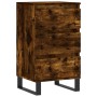 Sideboard aus geräuchertem Eichenholzwerkstoff, 40 x 35 x 70 cm von vidaXL, Sideboards - Ref: Foro24-831105, Preis: 64,48 €, ...