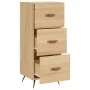 Sideboard aus Sonoma-Eichensperrholz, 34,5 x 34 x 90 cm von vidaXL, Sideboards - Ref: Foro24-828575, Preis: 67,76 €, Rabatt: %