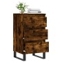 Sideboard aus geräuchertem Eichenholzwerkstoff, 40 x 35 x 70 cm von vidaXL, Sideboards - Ref: Foro24-831105, Preis: 64,48 €, ...