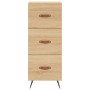 Sideboard aus Sonoma-Eichensperrholz, 34,5 x 34 x 90 cm von vidaXL, Sideboards - Ref: Foro24-828575, Preis: 68,61 €, Rabatt: %