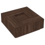 Mesa de centro madera de ingeniería marrón roble 100x100x40 cm
