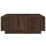 Mesa de centro madera de ingeniería marrón roble 100x100x40 cm