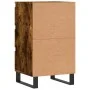 Smoked oak engineered wood sideboard 40x35x70 cm by vidaXL, Sideboards - Ref: Foro24-831105, Price: 63,74 €, Discount: %