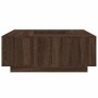 Mesa de centro madera de ingeniería marrón roble 100x100x40 cm