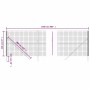 Cerca de alambre de acero galvanizado gris antracita 2,2x25 m