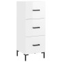 Hochglanzweißes Sperrholz-Sideboard 34,5 x 34 x 90 cm von vidaXL, Sideboards - Ref: Foro24-828606, Preis: 80,59 €, Rabatt: %