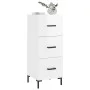 Hochglanzweißes Sperrholz-Sideboard 34,5 x 34 x 90 cm von vidaXL, Sideboards - Ref: Foro24-828606, Preis: 79,48 €, Rabatt: %