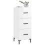 Hochglanzweißes Sperrholz-Sideboard 34,5 x 34 x 90 cm von vidaXL, Sideboards - Ref: Foro24-828606, Preis: 80,59 €, Rabatt: %