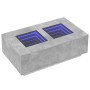 Mesa de centro con Infinity LED gris hormigón 116x69x40 cm
