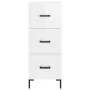 Hochglanzweißes Sperrholz-Sideboard 34,5 x 34 x 90 cm von vidaXL, Sideboards - Ref: Foro24-828606, Preis: 79,48 €, Rabatt: %