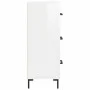 Aparador de madera contrachapada blanco brillante 34,5x34x90 cm de vidaXL, Aparadores - Ref: Foro24-828606, Precio: 79,58 €, ...