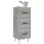 Sonoma gray engineered wood sideboard 34.5x34x90 cm by vidaXL, Sideboards - Ref: Foro24-828602, Price: 67,66 €, Discount: %
